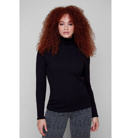 RENUAR RENUAR 25H CHANDAIL RIB COL HAUT FRISON BLACK