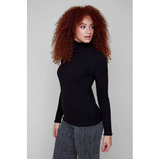 RENUAR RENUAR 25H CHANDAIL RIB COL HAUT FRISON BLACK