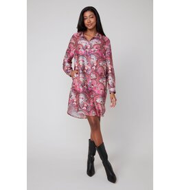 RENUAR RENUAR 25H ROBE CHEMISE MULBERRY COMBO