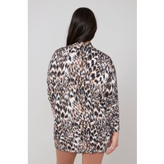 RENUAR RENUAR 25H CHANDAIL TRICOT DOUX ANIMAL TAN COMBO