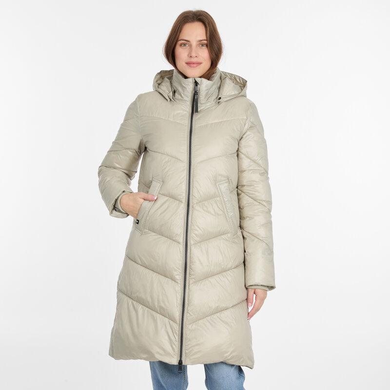 RAGWEAR RAGWEAR 25H MANTEAU REBELKA SHINY MATELASSE BONE