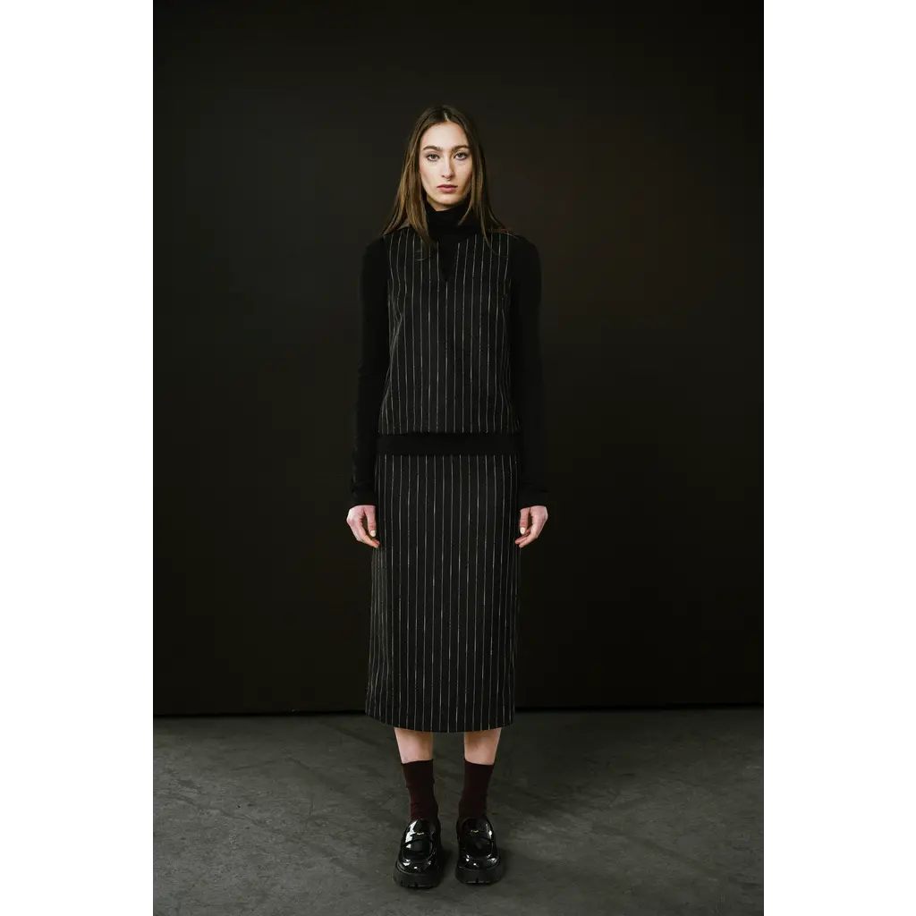 BODY BAG BODY BAG 25H HAUT REGENT S MANCHES PINS NOIR/BLANC