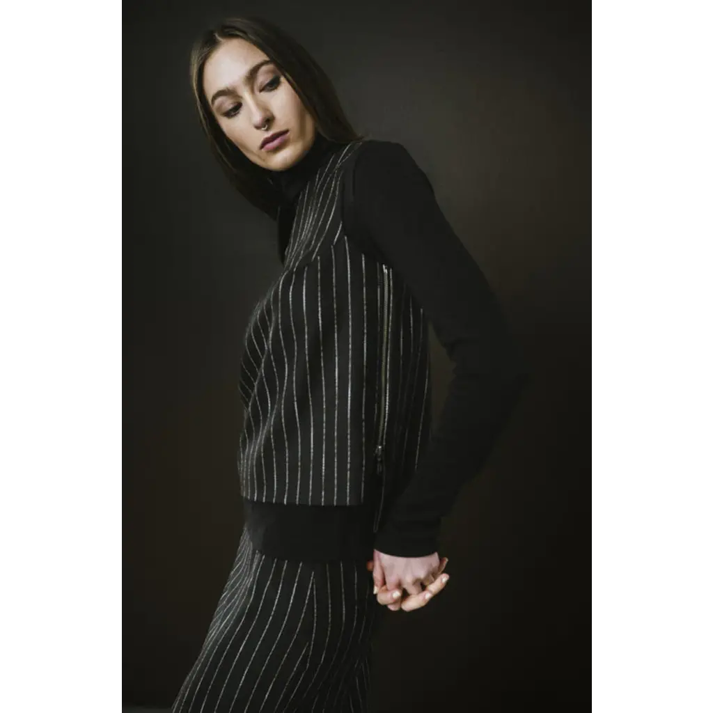 BODY BAG BODY BAG 25H HAUT REGENT S MANCHES PINS NOIR/BLANC