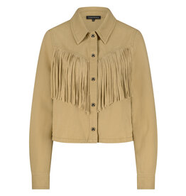 TRAMONTANA TRAMONTANA 25H TWILL FRINGE JACKET CAMEL