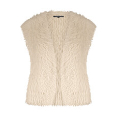 TRAMONTANA TRAMONTANA 25H HAIRY YARN VESTE STONE