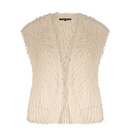 TRAMONTANA TRAMONTANA 25H HAIRY YARN VESTE STONE