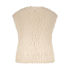 TRAMONTANA TRAMONTANA 25H HAIRY YARN VESTE STONE