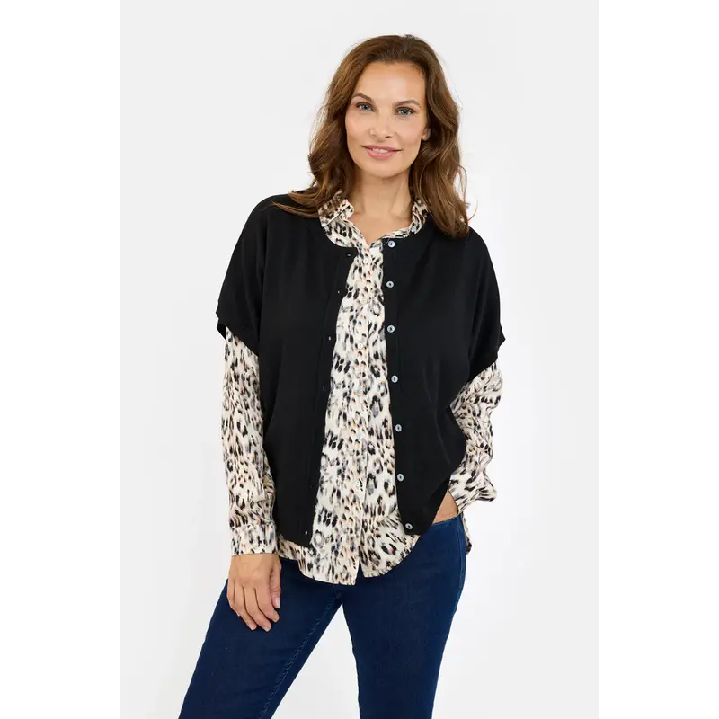 JENSEN JENSEN 25H CARDIGAN NOIR