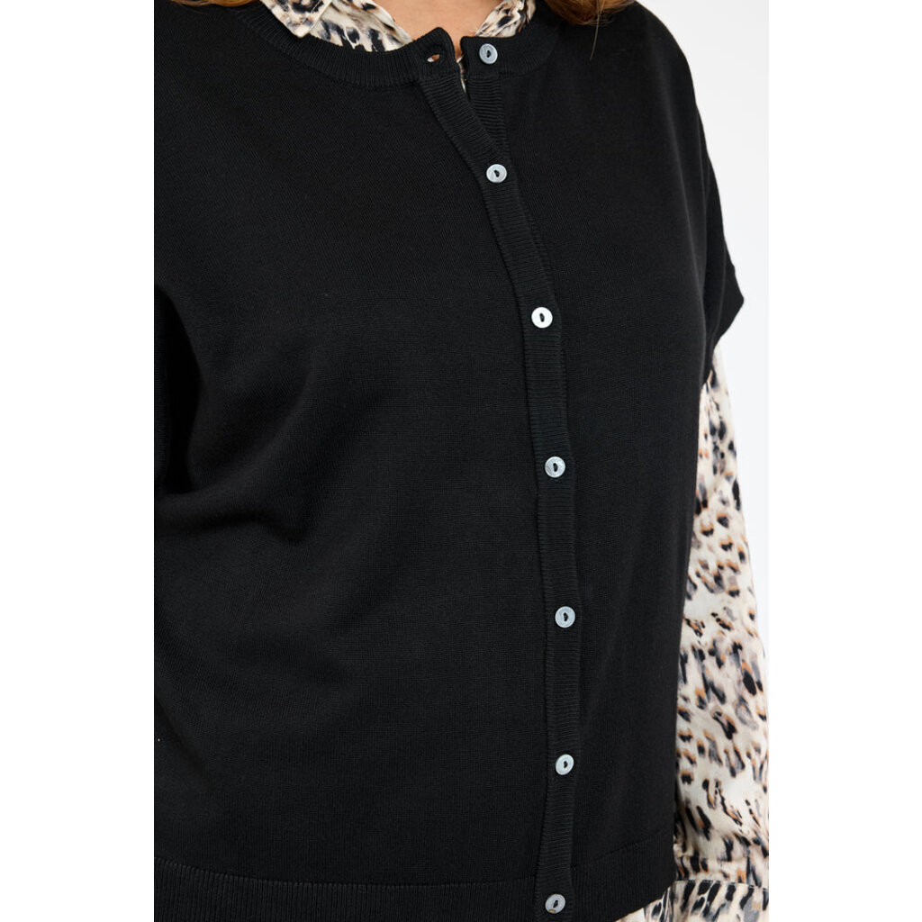 JENSEN 25H CARDIGAN NOIR