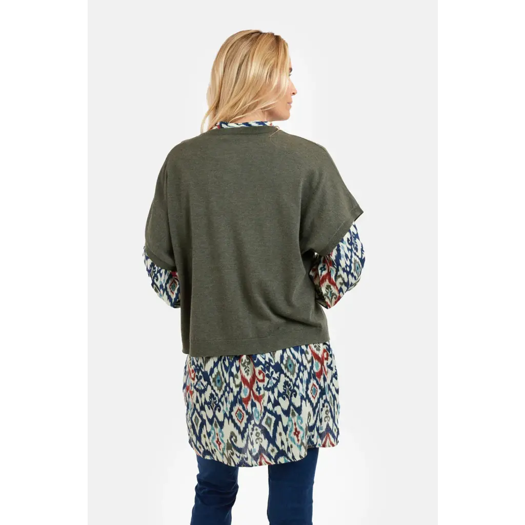 JENSEN 25H CARDIGAN KAKI