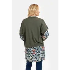 JENSEN 25H CARDIGAN KAKI