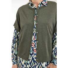 JENSEN 25H CARDIGAN KAKI