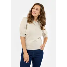 JENSEN JENSEN 25H PULLOVER POLO BEIGE
