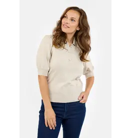 JENSEN JENSEN 25H PULLOVER POLO BEIGE