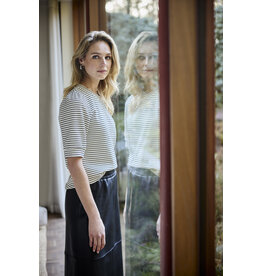 TRAMONTANA TRAMONTANA 25H FANCY STRIPED TOP STONE MELANGE