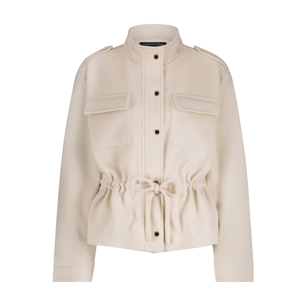 TRAMONTANA TRAMONTANA 25H JACKET GATHERED WAIST CREME