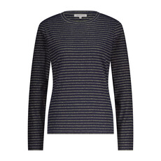 TRAMONTANA TRAMONTANA 25H STRIPED LUREX TOP MARINE