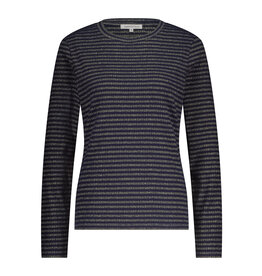 TRAMONTANA TRAMONTANA 25H STRIPED LUREX TOP MARINE