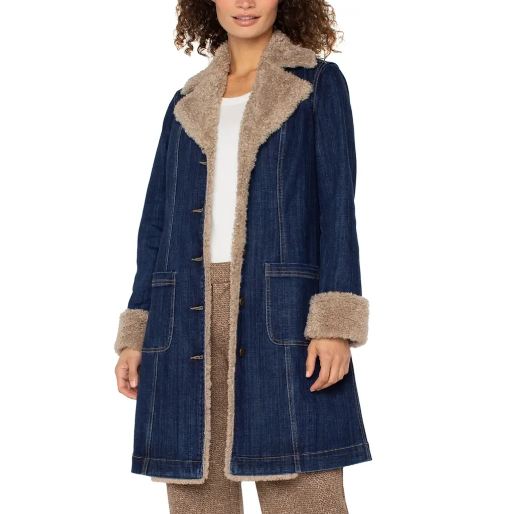 LIVERPOOL LIVERPOOL 25H SHERPA COLLAR JACKET