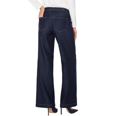 LIVERPOOL LIVERPOOL 25H TROUSER WIDE LEG W/SEAMING 32'' INDIGO RINSE