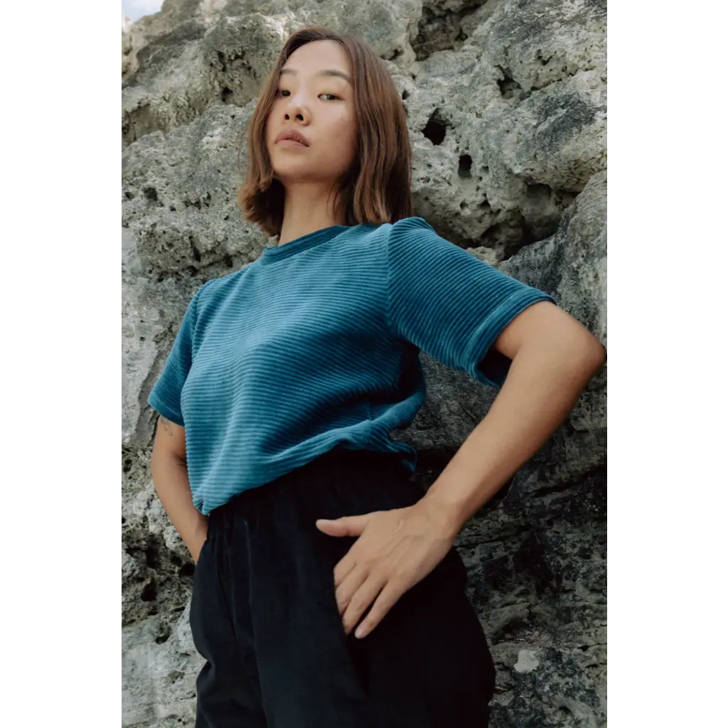 MAS TOFINO T SHIRT JUNIPER/TURQ