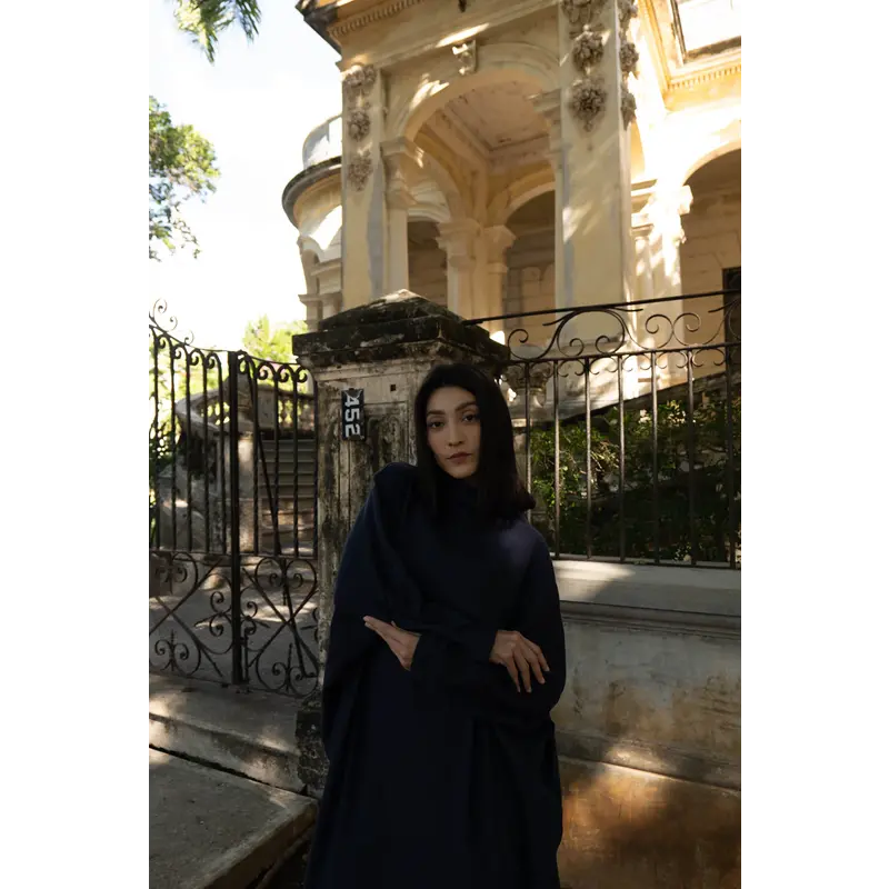 MAS FRANKFURT DRESS BLUEBERRY/MARINE