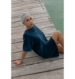 MAS MYKONOS DRESS JUNIPER/TURQ