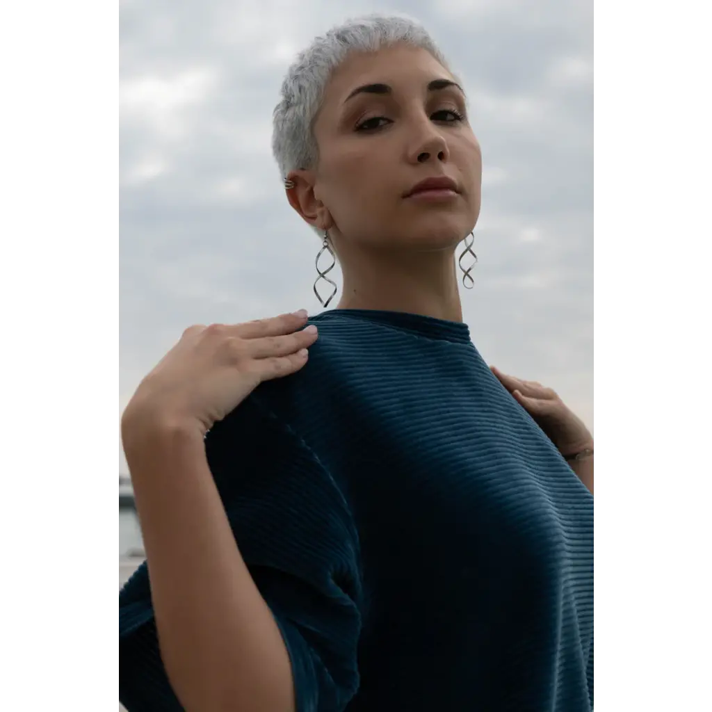 MAS MYKONOS DRESS JUNIPER/TURQ