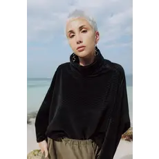 MAS AMSTERDAM SWEATER PEPPER VELVET NOIR