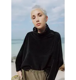 MAS AMSTERDAM SWEATER PEPPER VELVET NOIR