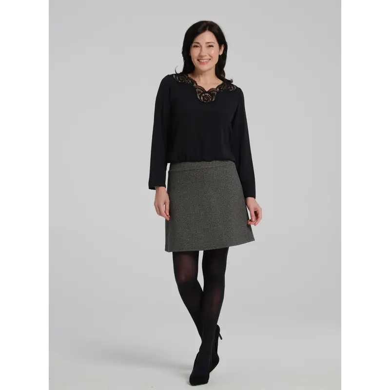 KOLLONTAÏ KOLLONTAI 25H JUPE COURTE FROST CHARCOAL