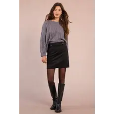 MOLLY BRACKEN MOLLY BRACKEN 25H JUPE SUEDINE NOIR