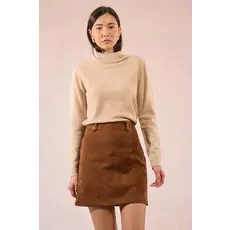 MOLLY BRACKEN MOLLY BRACKEN 25H JUPE SUEDINE MARRON