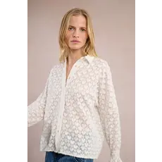 MOLLY BRACKEN MOLLY BRACKEN 25H CHEMISE DENTELLE COEUR BLANC