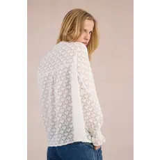 MOLLY BRACKEN MOLLY BRACKEN 25H CHEMISE DENTELLE COEUR BLANC