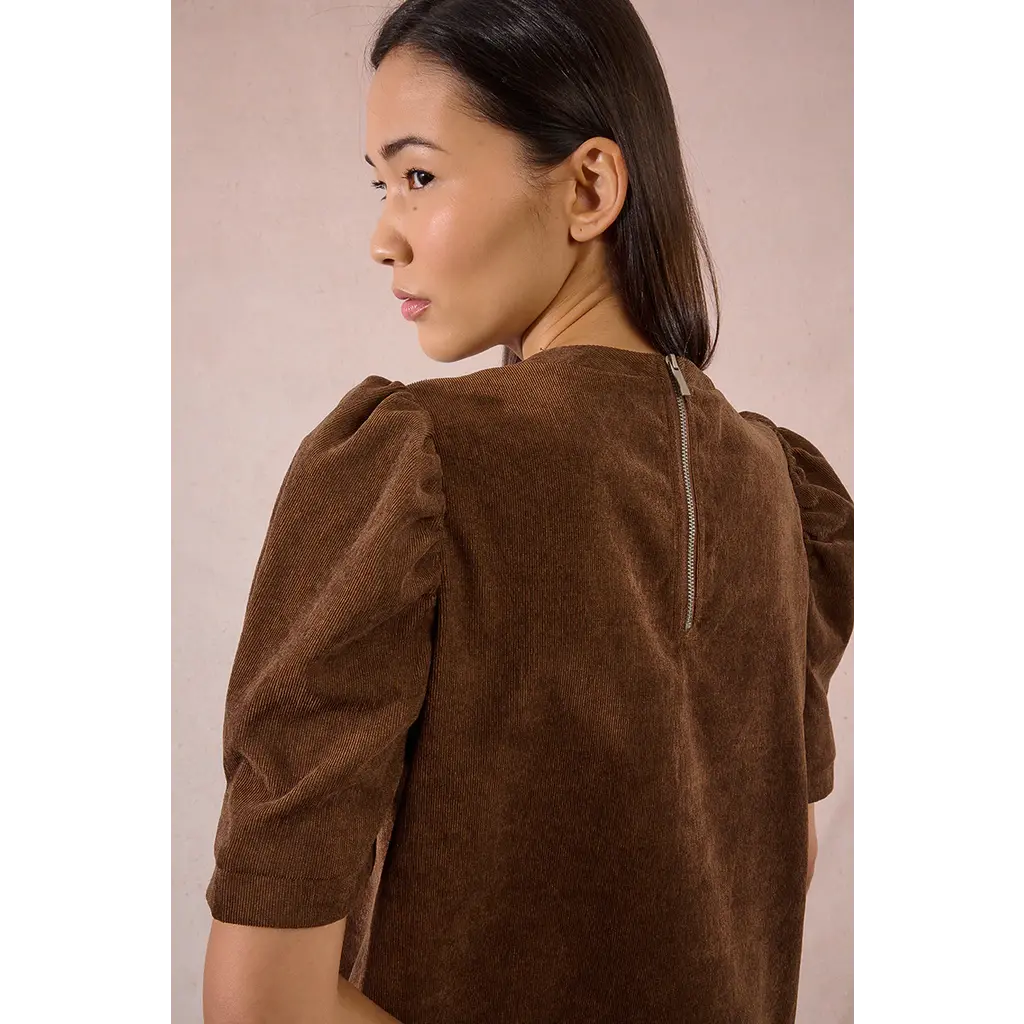 MOLLY BRACKEN MOLLY BRACKEN 25H ROBE CORDUROY CHOCOLAT