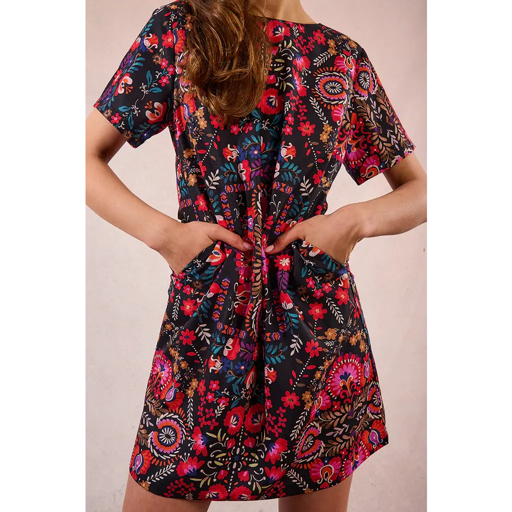 MOLLY BRACKEN MOLLY BRACKEN 25H ROBE RINA MOTIFS MULTICOLORE