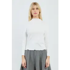 MOLLY BRACKEN MOLLY BRACKEN 25H CHANDAIL DETAIL COL ET BOUT MANCHE ECRU