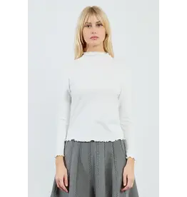 MOLLY BRACKEN MOLLY BRACKEN 25H CHANDAIL DETAIL COL ET BOUT MANCHE ECRU