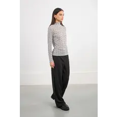 MOLLY BRACKEN MOLLY BRACKEN 25H CHANDAIL COL ROULE MOTIF BOUCLES GRIS