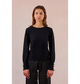 MOLLY BRACKEN MOLLY BRACKEN 25H HAUT DETAILS BOUCLES POIGNET ET DOS NOIR