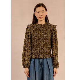 MOLLY BRACKEN MOLLY BRACKEN 25H BLOUSE LEIA KHAKI
