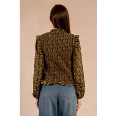 MOLLY BRACKEN MOLLY BRACKEN 25H BLOUSE LEIA KHAKI