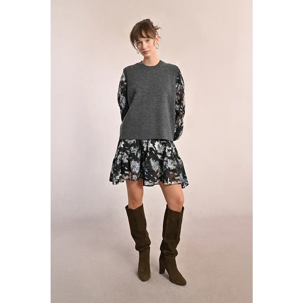 MOLLY BRACKEN MOLLY BRACKEN 25H DEBARDEUR OUVERT DOS GRIS