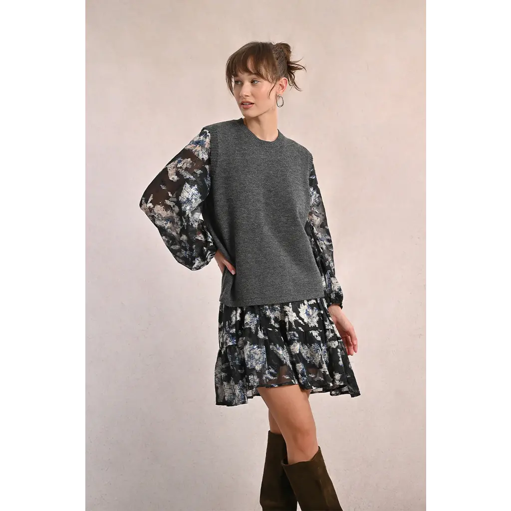 MOLLY BRACKEN MOLLY BRACKEN 25H DEBARDEUR OUVERT DOS GRIS