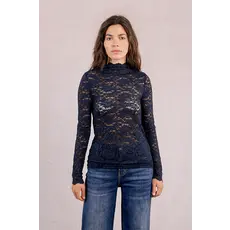 MOLLY BRACKEN MOLLY BRACKEN 25H HAUT DENTELLE MARINE