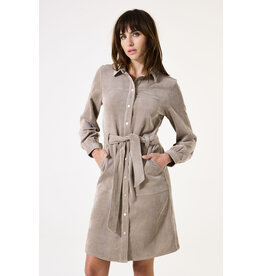GARCIA GARCIA 25H ROBE CHEMISE CORDUROY CEINTURE TAUPE