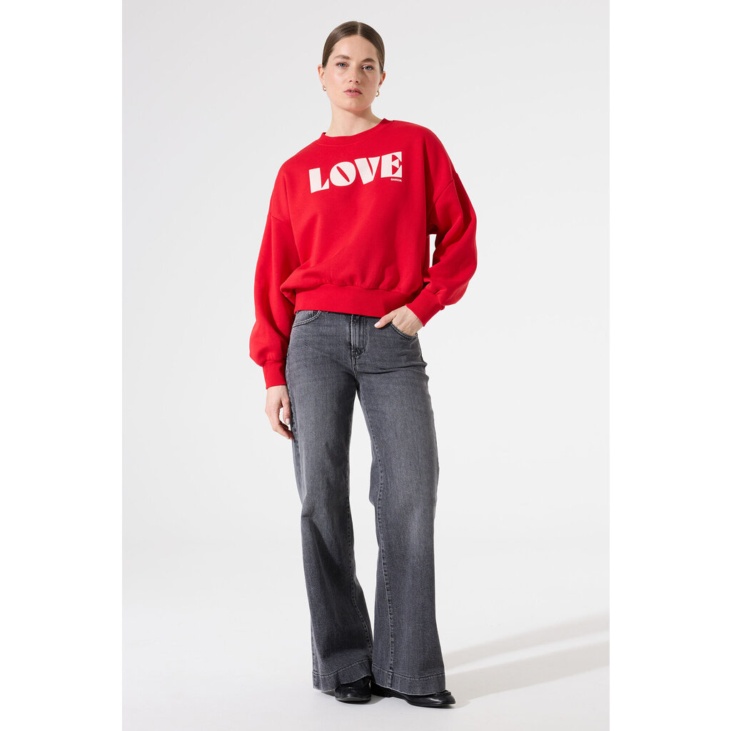GARCIA GARCIA 25H CHANDAIL CROP LOVE TRUE RED
