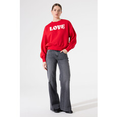GARCIA GARCIA 25H CHANDAIL CROP LOVE TRUE RED