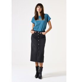 GARCIA GARCIA 25H JUPE MIDI DENIM BOUTONS BLACK USED